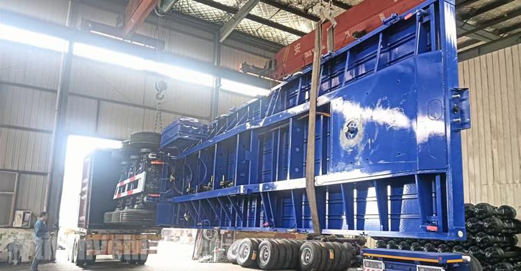 Tri Axle Flatbed Semi Trailer will be sent to Philippines