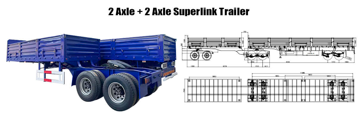 No.: 54/2024/1/30 - In Stock Superlink Dropside Trailer FOB Price: 18900 USD