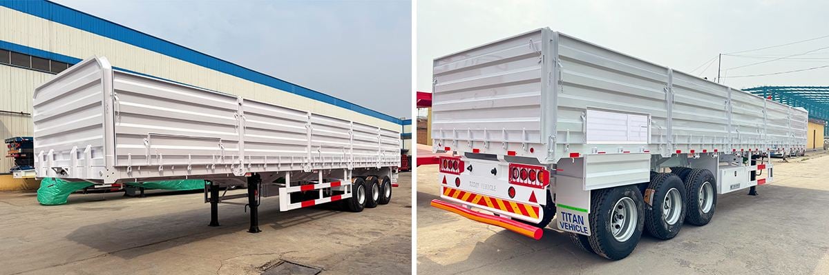 Ready-to-Ship Titan Tri Axle Dropside Trailer for Sale