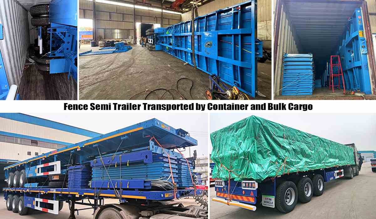Ready to Ship 4 Axle Fence Semi Trailer for Sale