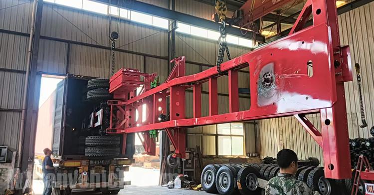 40 Foot Tri Axle Chassis Trailer for Sale in Congo