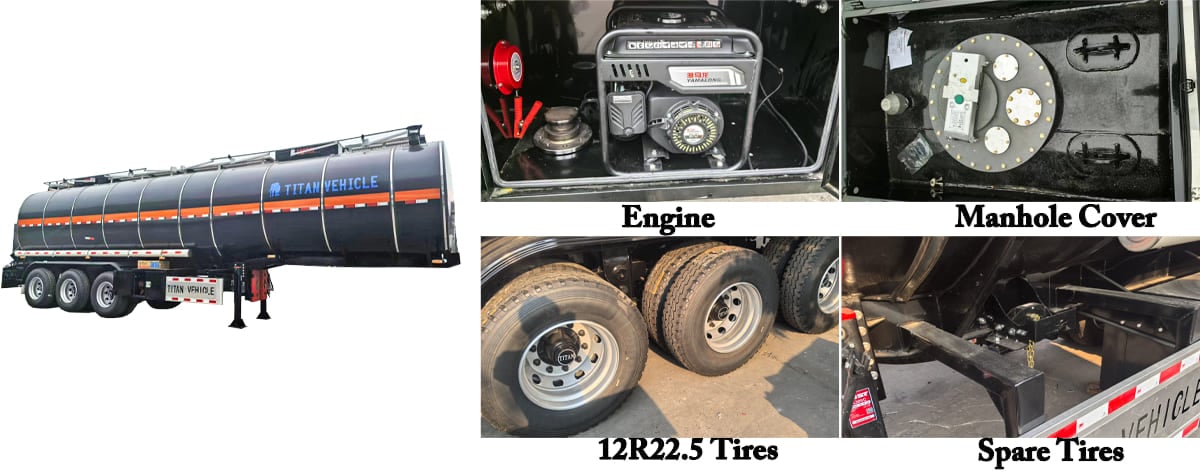 3 Axle 40m&sup3; Asphalt Tanker Trailer FOB Price: 17500 USD