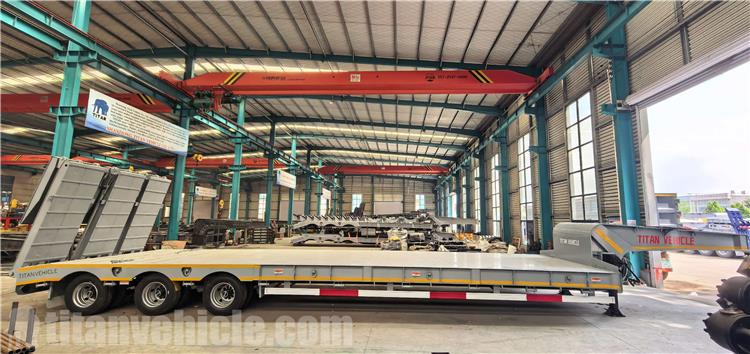 3 Axle Low Loader Trailer with 3 Ladder for Sale In Ghana
