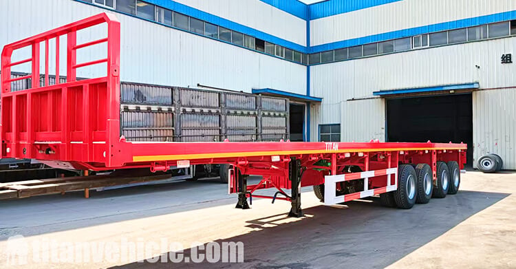 4 Axle Heavy Duty Flatbed Trailer for Sale in Uganda