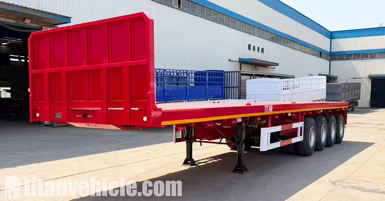 4 Axle Semi Truck Flatbed Trailer for Sale in Guyana