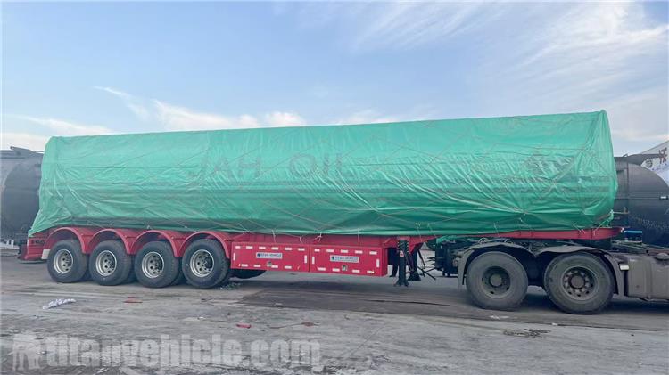 4 Axle Oil Tanker Trailer with 9 Compartment for Sale Zambia