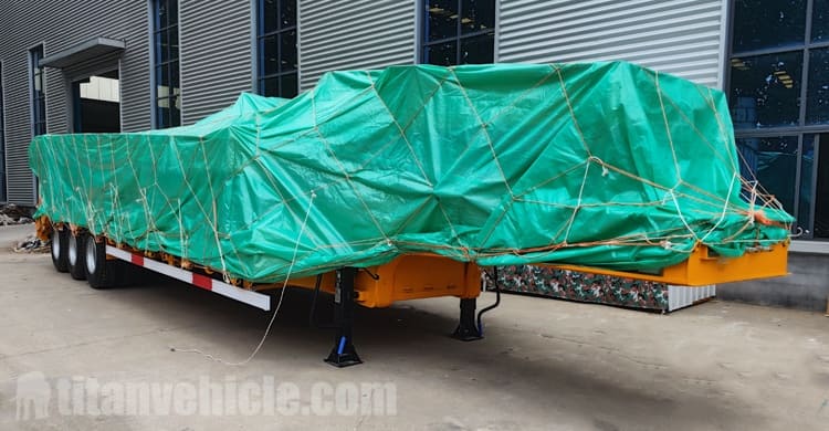 3 Axle Drop Deck Low Loader Trailer will be Shipped to Mozambique