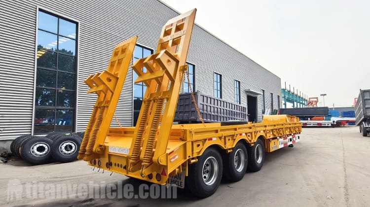 3 Axle Drop Deck Low Loader Trailer will be Shipped to Mozambique