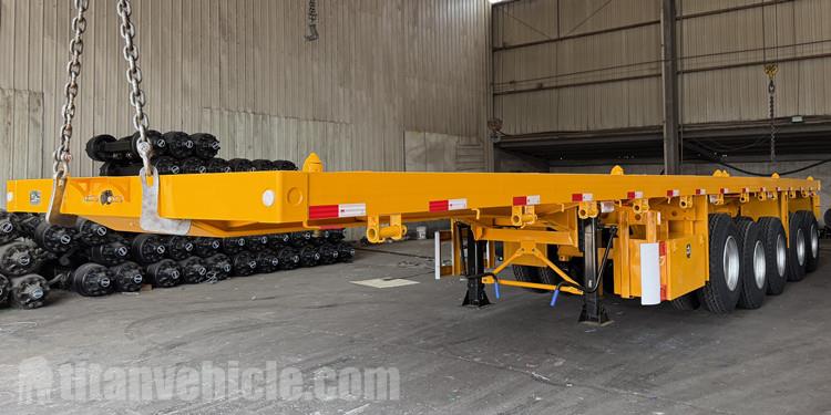 5 Axle 40FT Semi Flatbed Trailer for Sale in Ghana