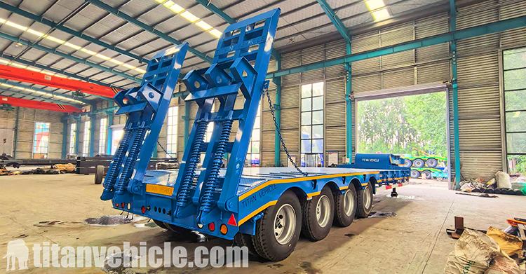 4 Axle 100 ton Low Bed Semi Trailer for Sale in Nigeria