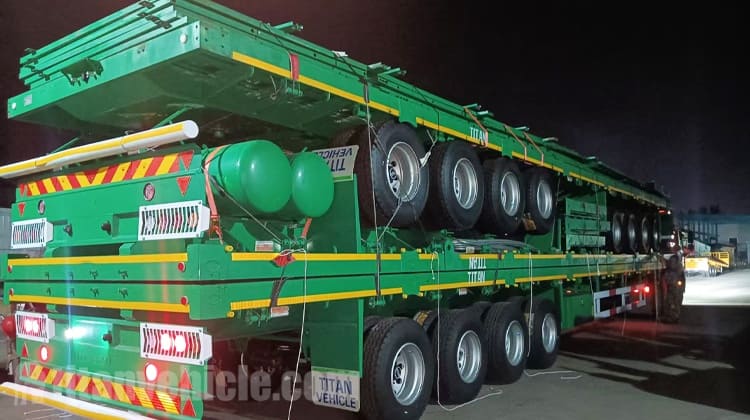 4 Axle Fence Stake Semi Trailer for Sale in Tanzania