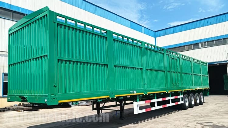 4 Axle Fence Stake Semi Trailer for Sale in Tanzania
