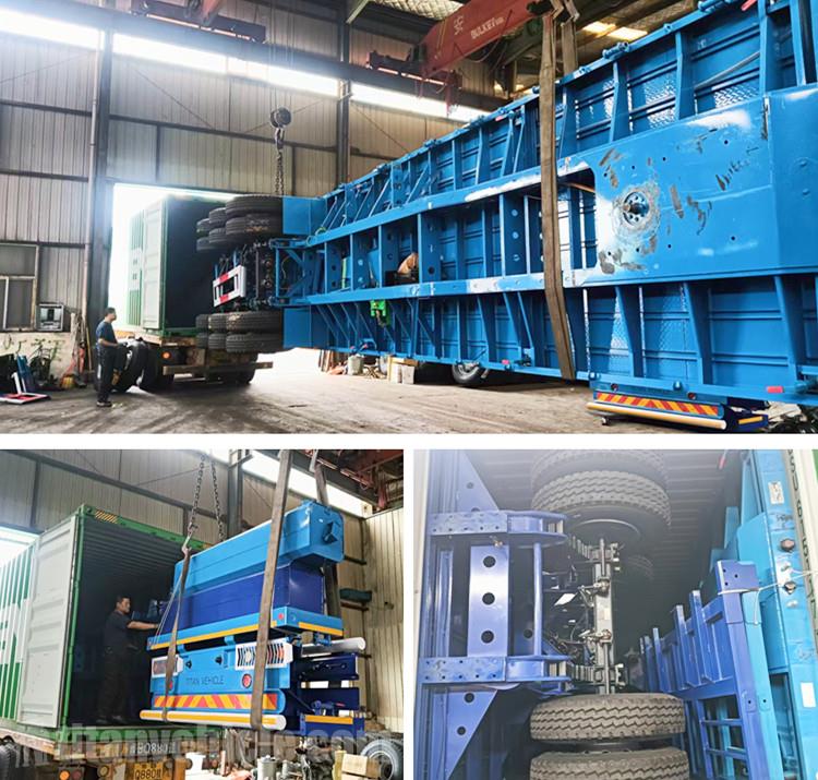 Tri Axle Trailer with Front Board for Sale in Tanzania