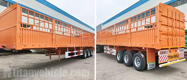 60 Ton Fence Semi Cargo Trailer for Sale in Ivory Coast