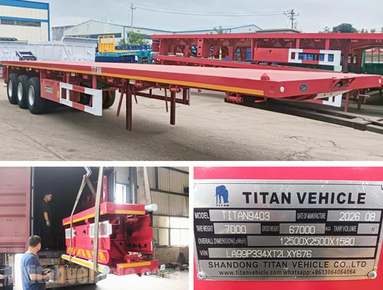 40FT Container Flatbed Trailer for Sale in Dominican