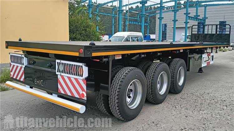 Tri Axle Flat Deck Trailer for Sale In Mauritania
