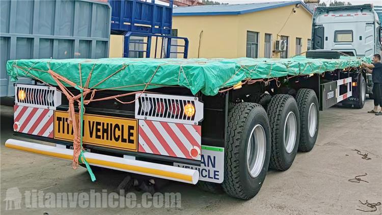 Tri Axle Flat Deck Trailer for Sale In Mauritania