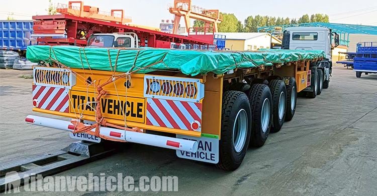 4 Axle Flatbed Semi Trailer for Sale in Tema Ghana