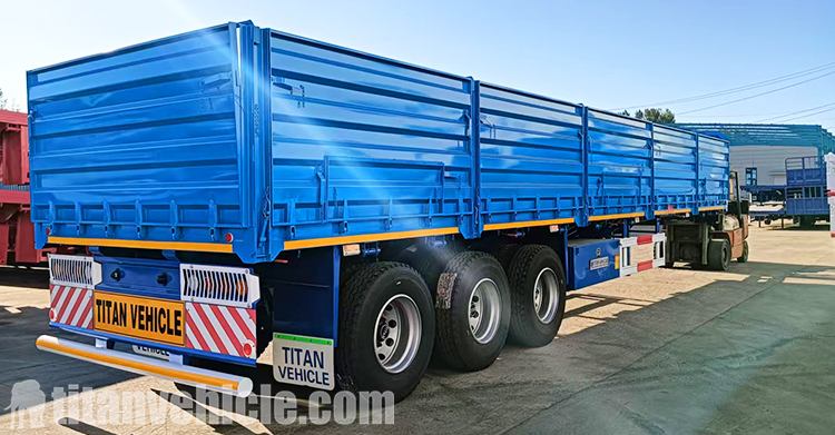 3 Axle Side Wall Semi Trailer for Sale in Zambia
