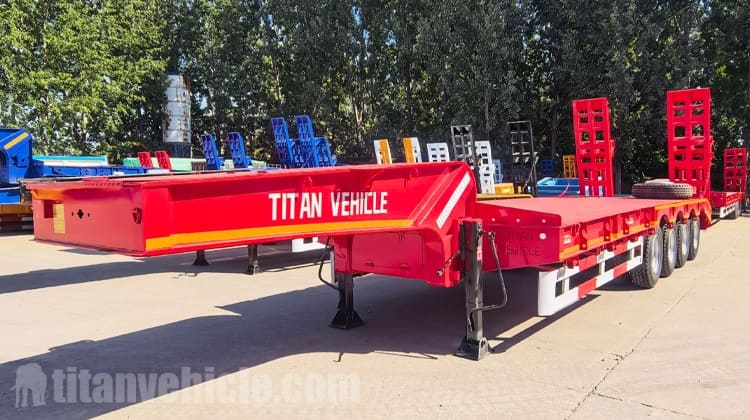 4 Axle Low Bed Semi Trailer for Sale in Sierra Leone