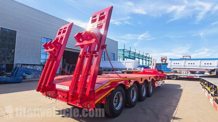 4 Axle Low Bed Semi Trailer for Sale in Sierra Leone