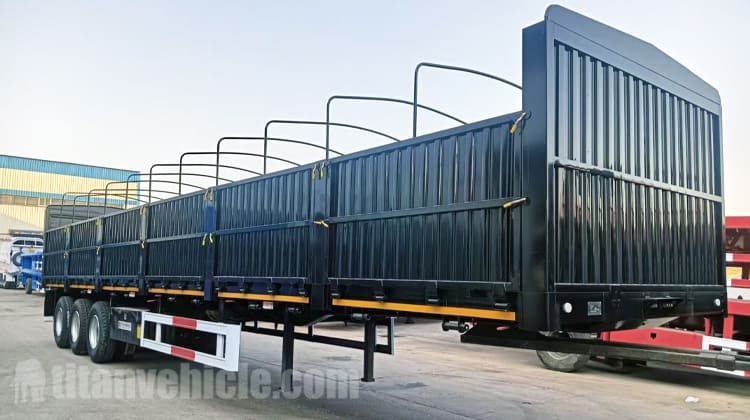 3 Axle Stake Fence Semi Trailer for Sale in Zambia