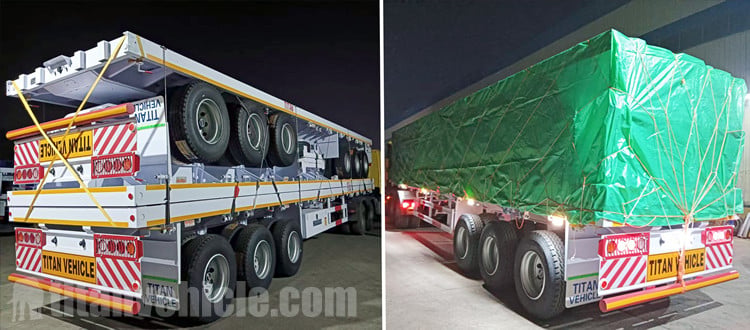 TITAN Tri Axle Flatbed Trailers will be sent to Ghana