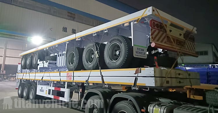 TITAN Tri Axle Flatbed Trailers will be sent to Ghana