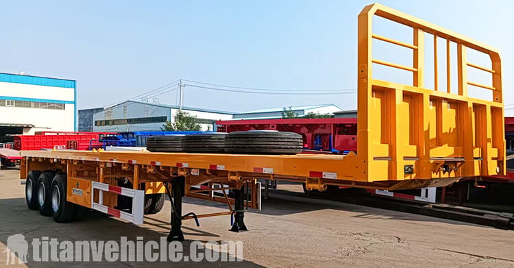 Tri Axle Heavy Duty Flatbed Trailer for Sale in Guyana