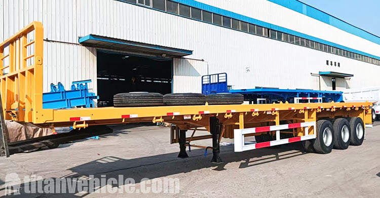 Tri Axle Heavy Duty Flatbed Trailer for Sale in Guyana