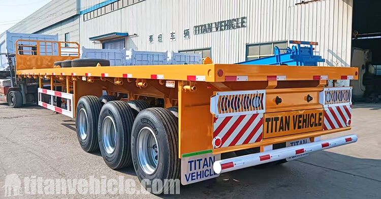 Tri Axle Heavy Duty Flatbed Trailer for Sale in Guyana