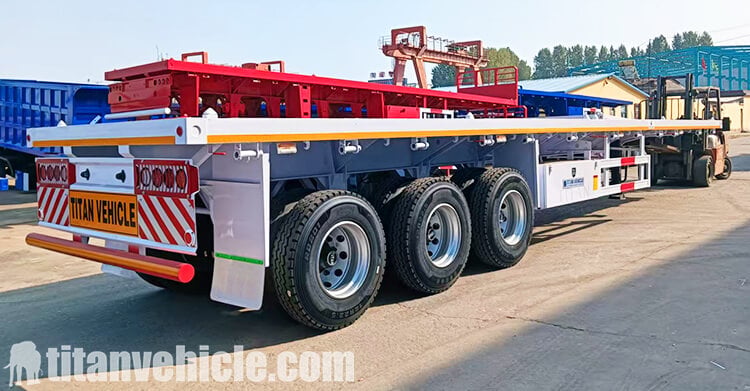 3 Axle 40 Ft Flatbed Trailer for Sale in Tanzania