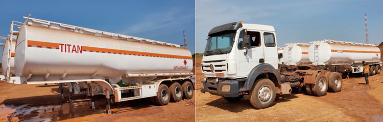 Petrol tanker trailer