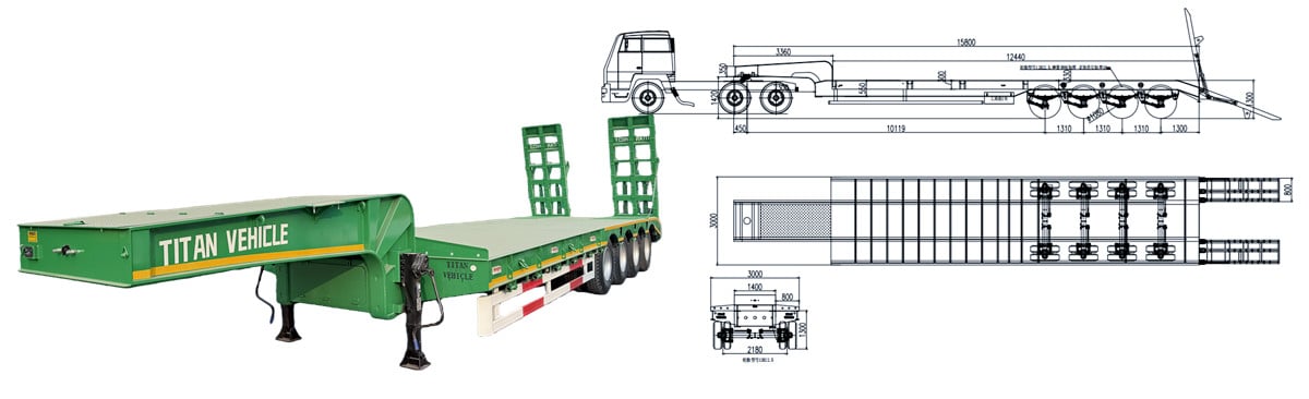 Discount Prices! TITAN Lowbed Trailers Available