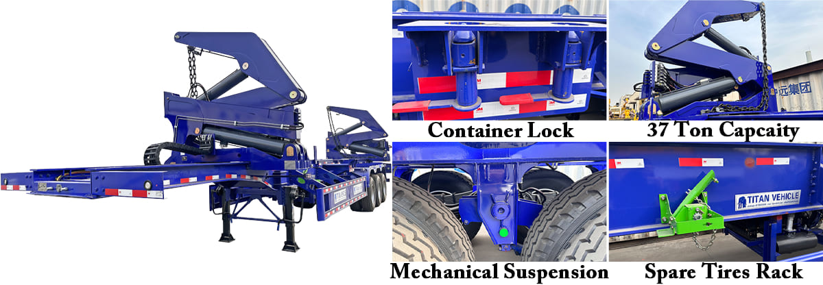MQH37A 3 Axle 40ft Side Loader Trailer In Cameroon FOB Price: 71000 USD