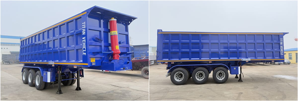 35CBM Semi Tipper Trailer FOB Price: 13500 USD
