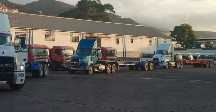 skeleton trailer for container transport in Jamaica