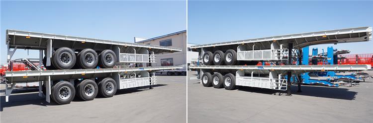 TITAN flatbed semi trailer package and shipping
