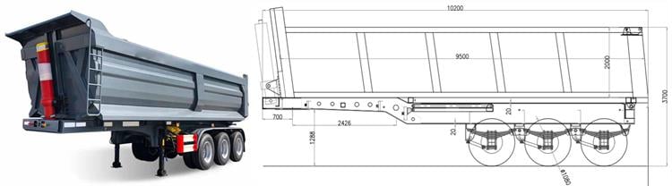 How Much is 3 Axle Tipper Semi Trailer for Sale Near Me