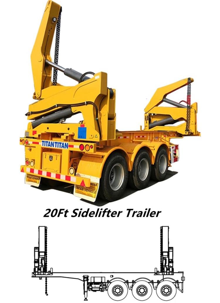 Side Lifter Trailer | 20Ft 40Ft Sidelifter Truck Trailer for Sale Price