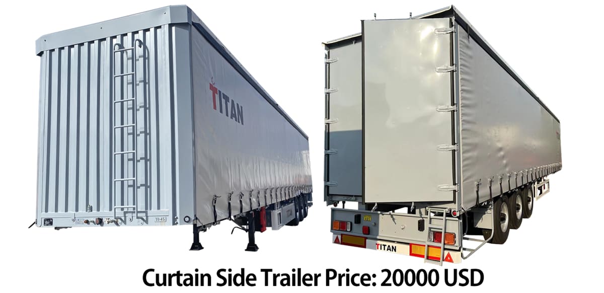 Curtain Side Trailer for Sale In Russia - Tautliner Curtains