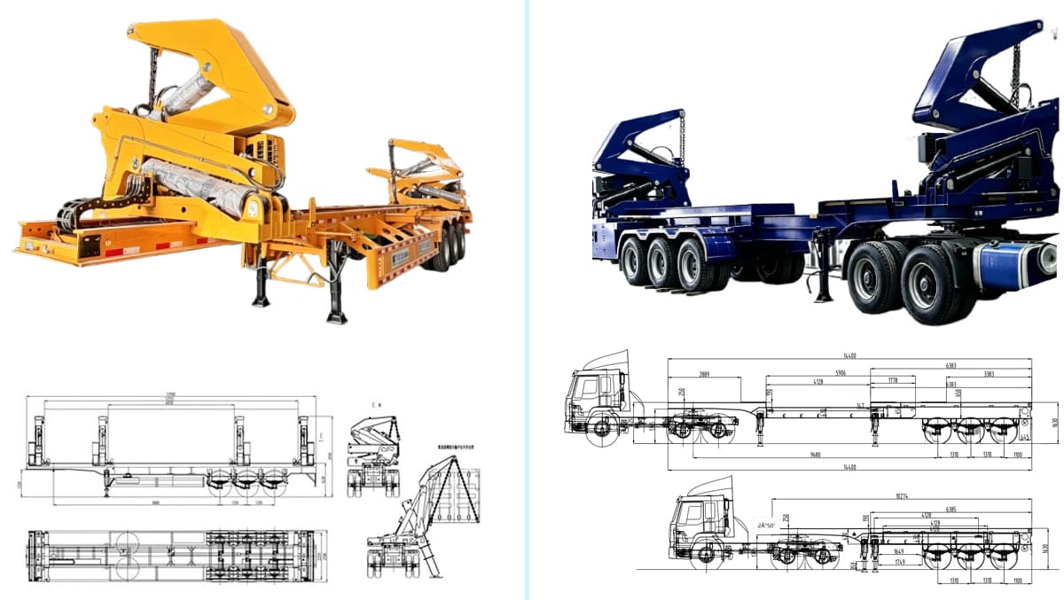 Guyana Container Side Loader Trailer for Sale | TITAN Container Handling Solution