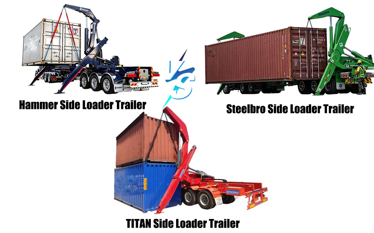 Guyana Container Side Loader Trailer for Sale TITAN Container Handling Solution