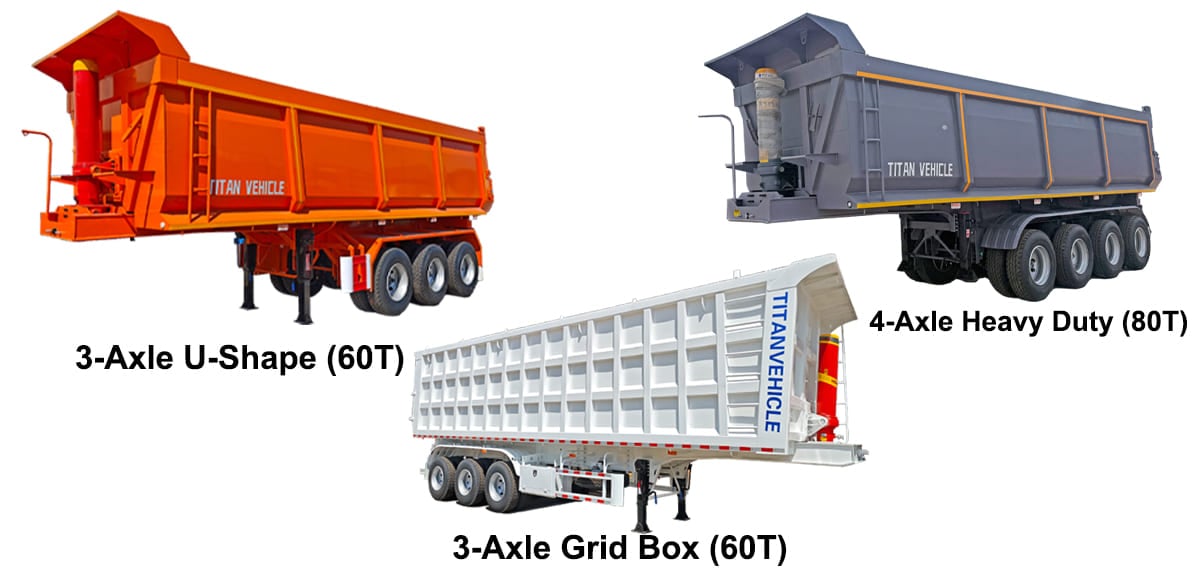 Hydraulic Dump Truck Trailer Prices for Sale in Sierra Leone