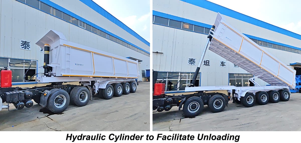 Hydraulic Dump Truck Trailer Prices for Sale in Sierra Leone