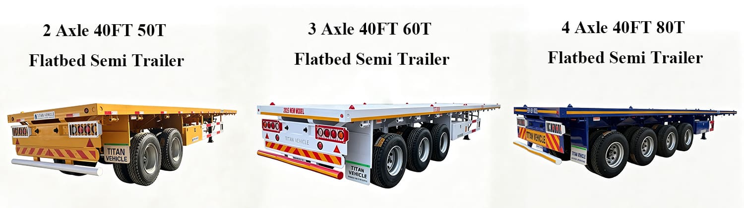 Flatbed Semi Trailer Flatbed Trailer for Sale in Sierra Leone