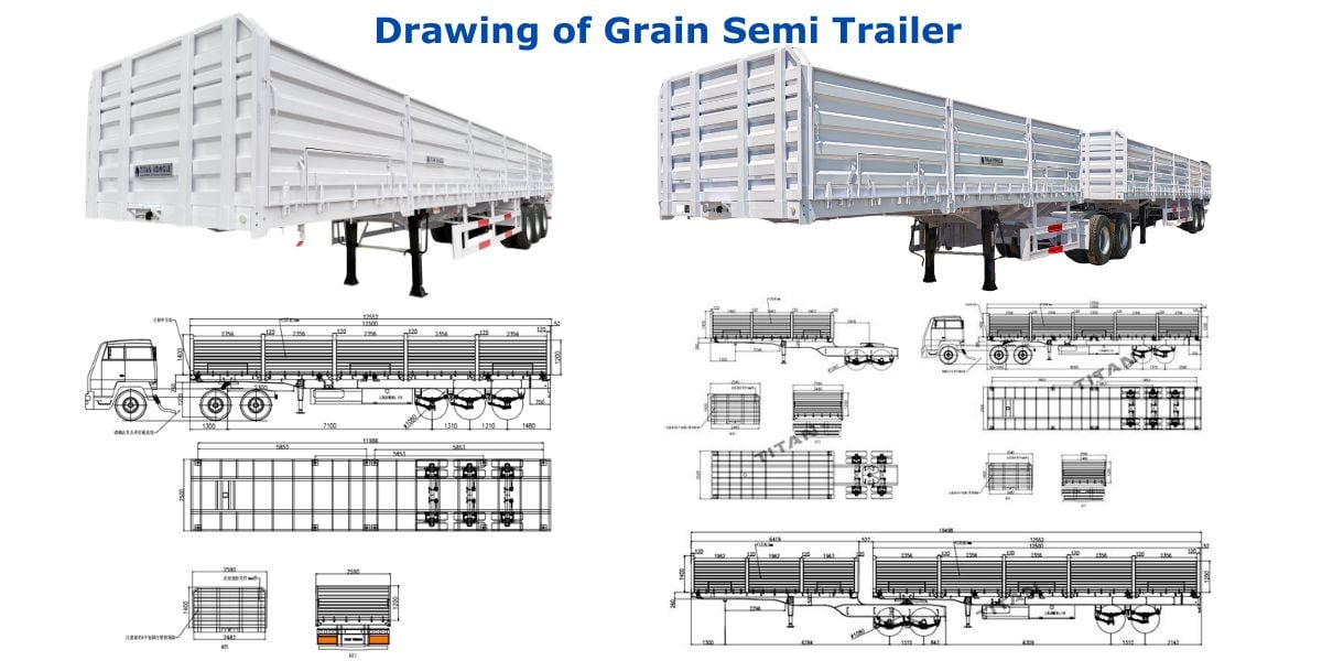 Bulk Grain Semi Trailer for Sale in Zimbabwe
