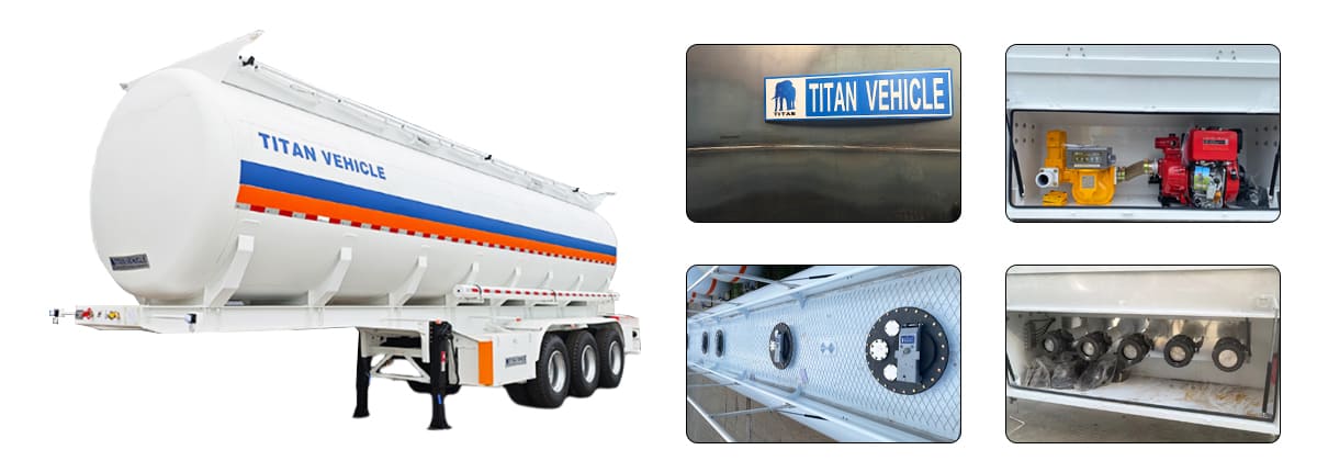 3 Axle 45000 Liters Fuel Tanker Semi Trailer in Mali