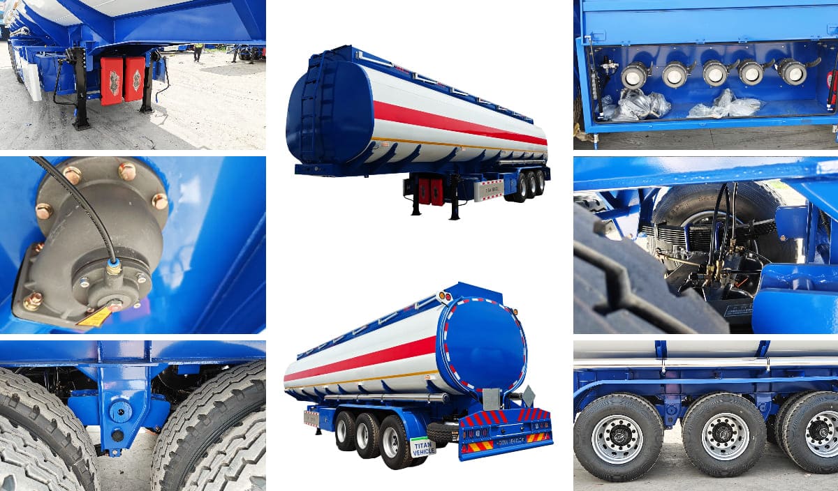 3 Axle 45000 Liters Fuel Tanker Semi Trailer in Mali