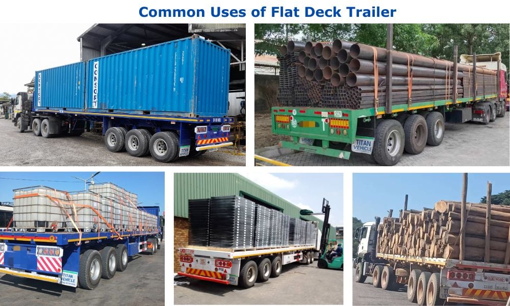 Tri Axle Flat Deck Trailer for Sale